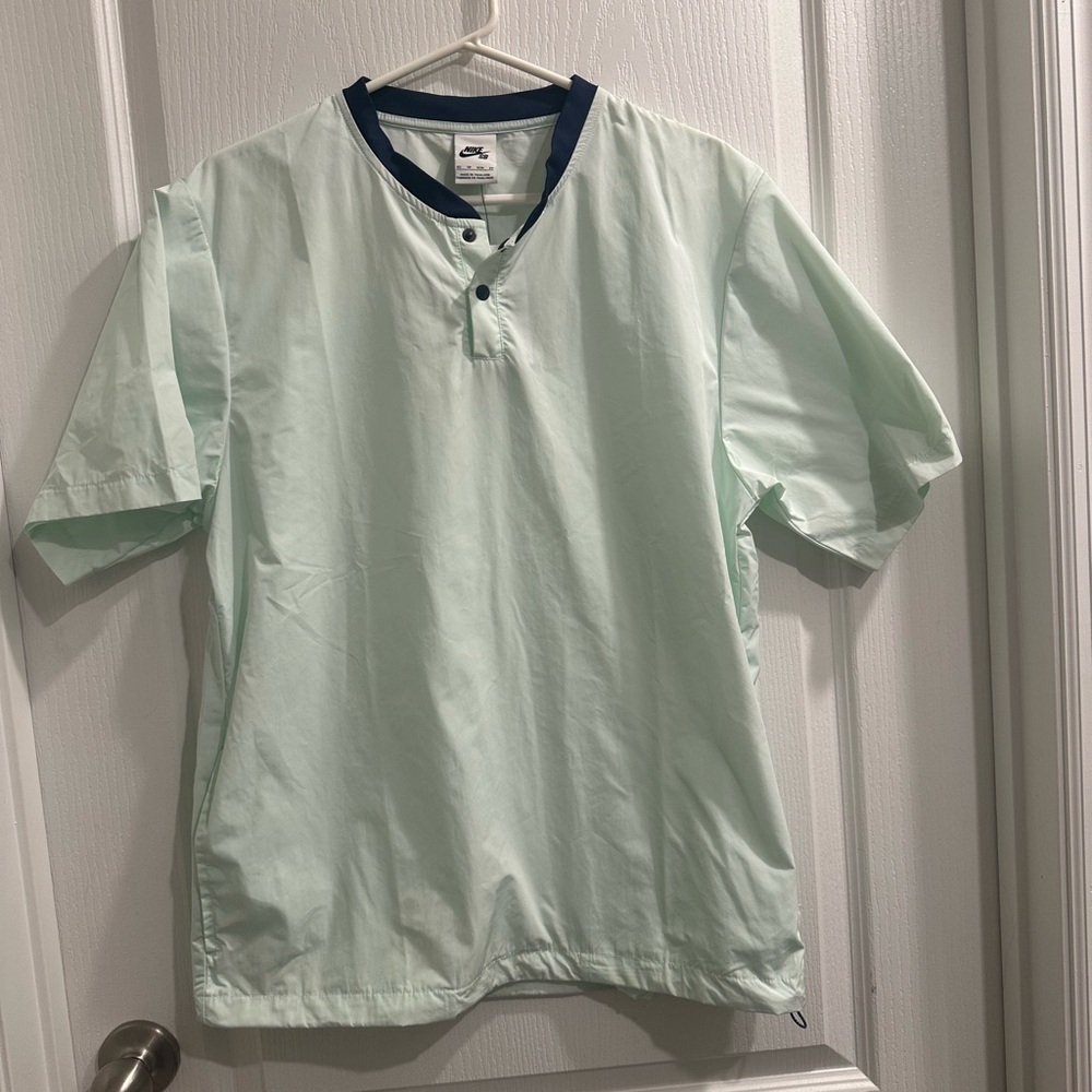 Unisex Nike SB mint green polyester shirt oversize XS